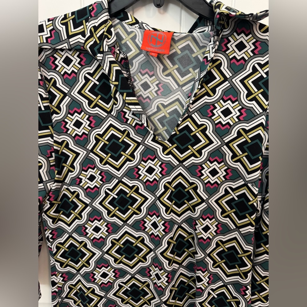 Tracy Negoshian Black and White Sheath Dress 3/4 Sleeve 80’s dress vintage - d - Picture 3 of 7